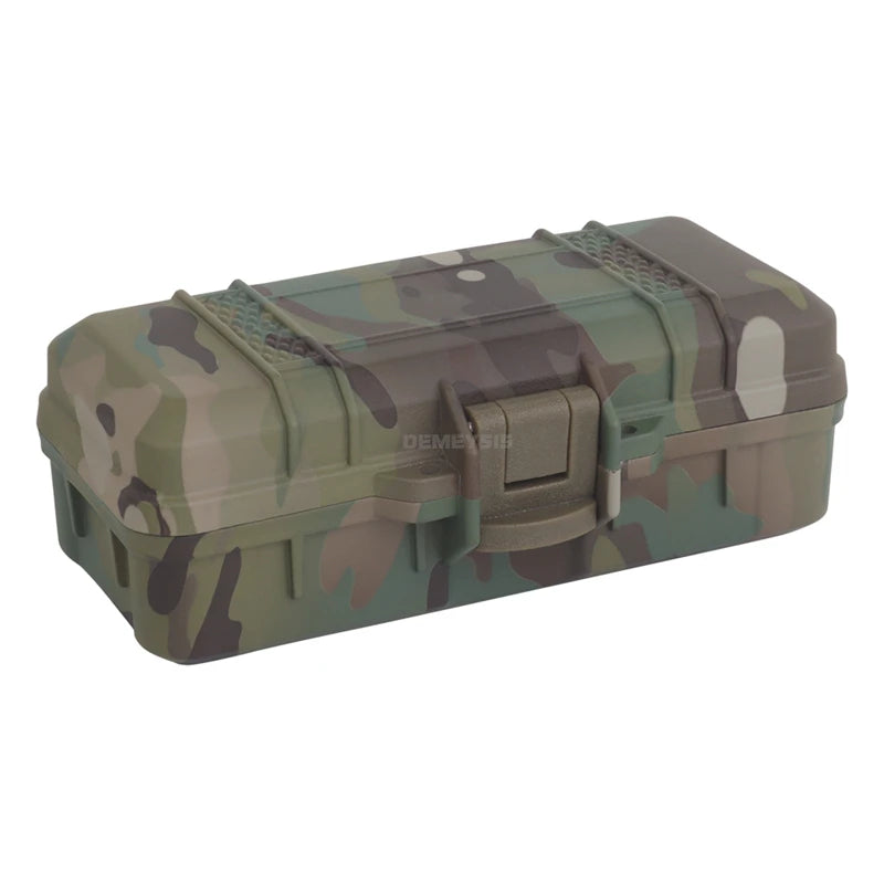 Tactical Flashlight Storage Box Dustproof with Padded Hunting Shooting Toolbox Suitcase Lockable Safety Accessories Case