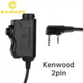 Original EARMOR M51 PTT Adapter Airsoft Tactical Headset Kenwood(for Baofeng) Plug Tactical Headset Accessory