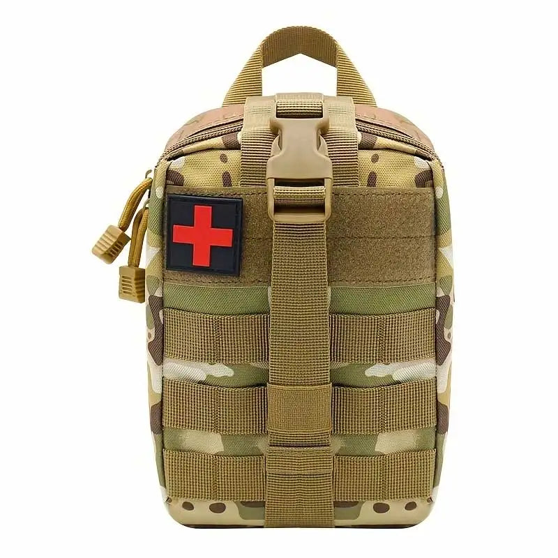 1pc MOLLE EMT Rip-Away Pouch, Compact First Aid Bag, Belt Utility Pouch for Outdoor Camping Hiking (Only Bag)