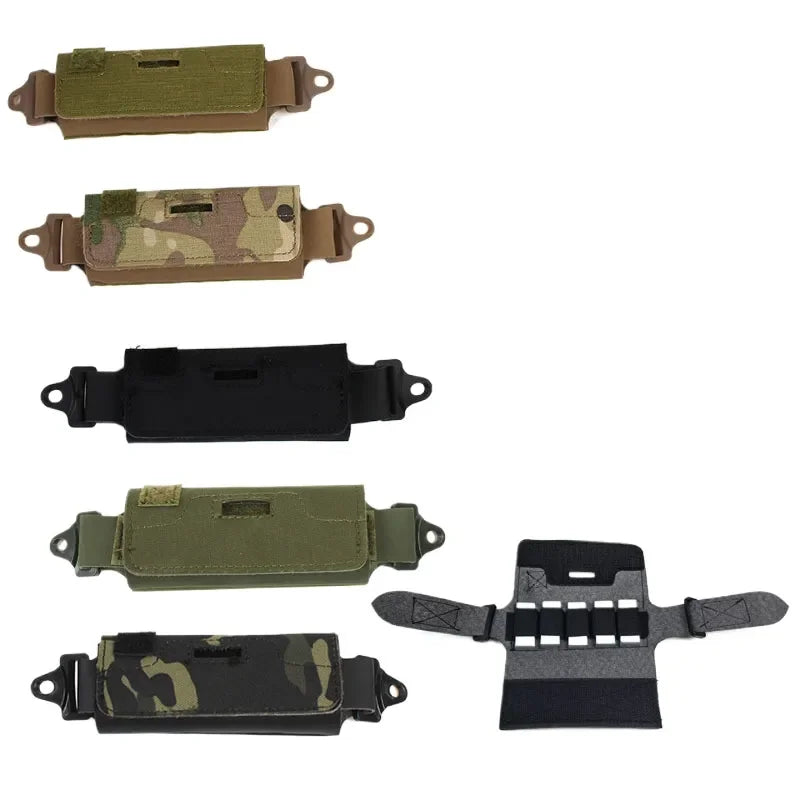 Tactical Helmet Accessory Bag for Weight Distribution Battery Storage and Gear Organization Compatible with FAST BJ PJ MH