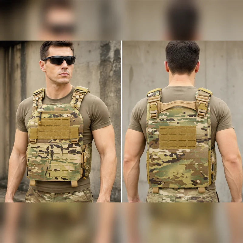 Multifunctional Quick Release Tactical Vest Hunting Protective Vest Wear-resistant Outdoor Training Clothing