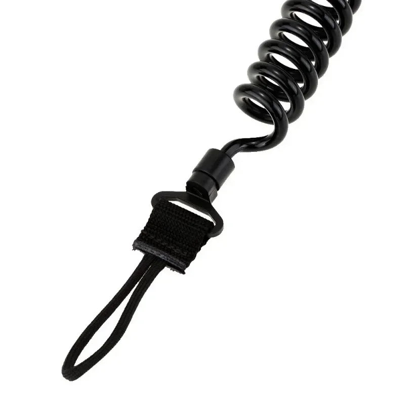Multi-purpose Spring Lanyard Outdoor Wear-Resistant Elastic Key Chain Safety Rope Anti Loss Military Tactical Lanyard