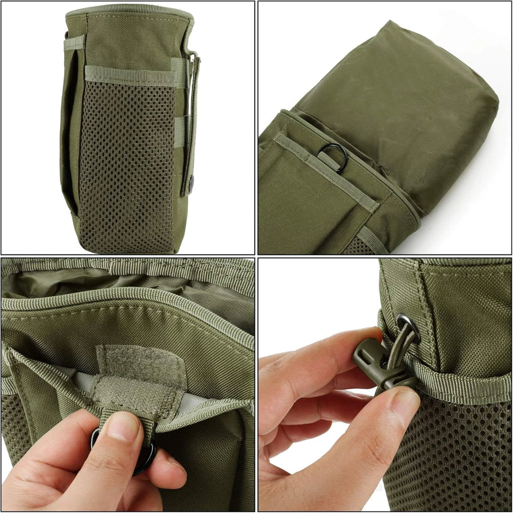 3-5L Outdoor Molle Nylon Dump Drop Pouch Camo Recycle Waist Pack Bags Utility Belt Ammo Pouch Hiking Hunting Accessories Bag