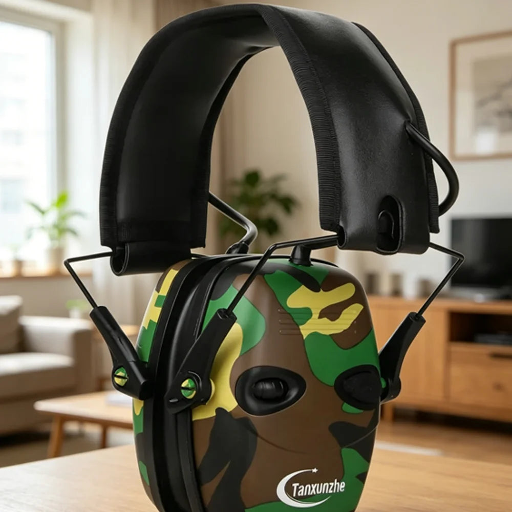 Hearing Protection Tactical Electronic Shooting Earmuffs Case Foldable Anti-noise Sound Amplification Headset Headphone
