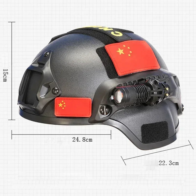Children's Tactical Protective Helmet Game MICH Helmet Kids Outdoor Military CS Army Airsoft Lightweight Helmet