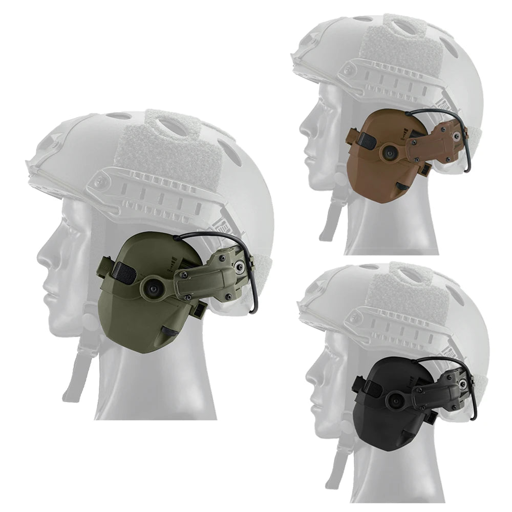 Shooting Earmuffs Tactical Helmet Headset Electronic Hearing Protector Active Noise Reduction Hunting Headphone