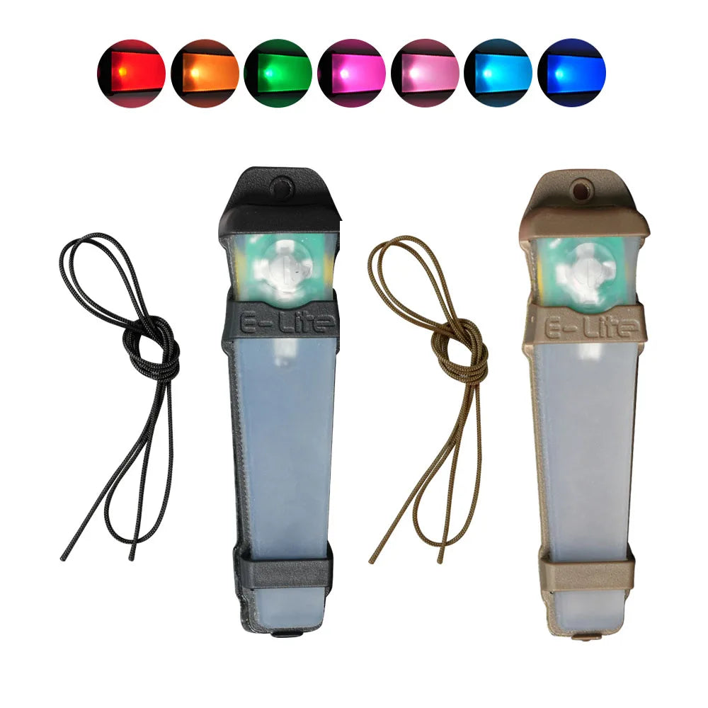 BOOIU Tactical FMA Helmet Safety Flashing Light Waterproof Outdoor Seven Colorful Survival Signal Lights Identification Lamp