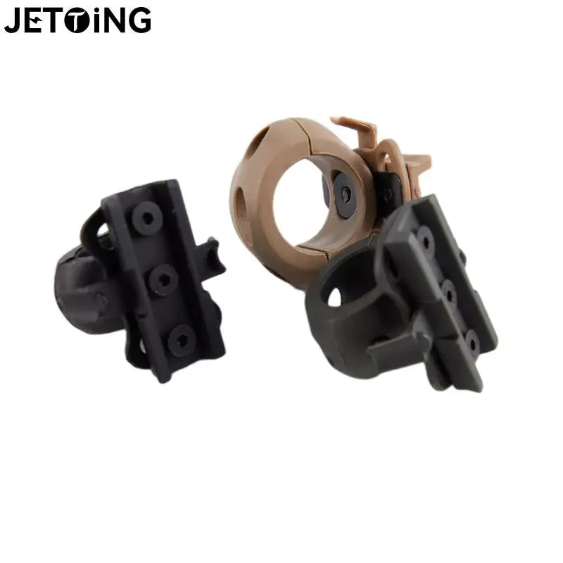 1pc Helmet Special Lighting Flashlight Support Tactical Helmet Clamp Adaptor Outdoor Sports Cycling Headlight Holder
