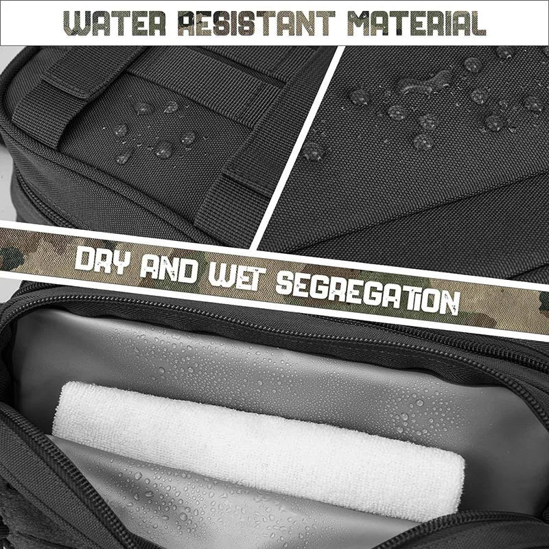 1000D Tactical Toiletry Bag Molle EDC Organizer Pouch Utility Men Large Capacity Travel Storage Case for Outdoor Hunting Camping