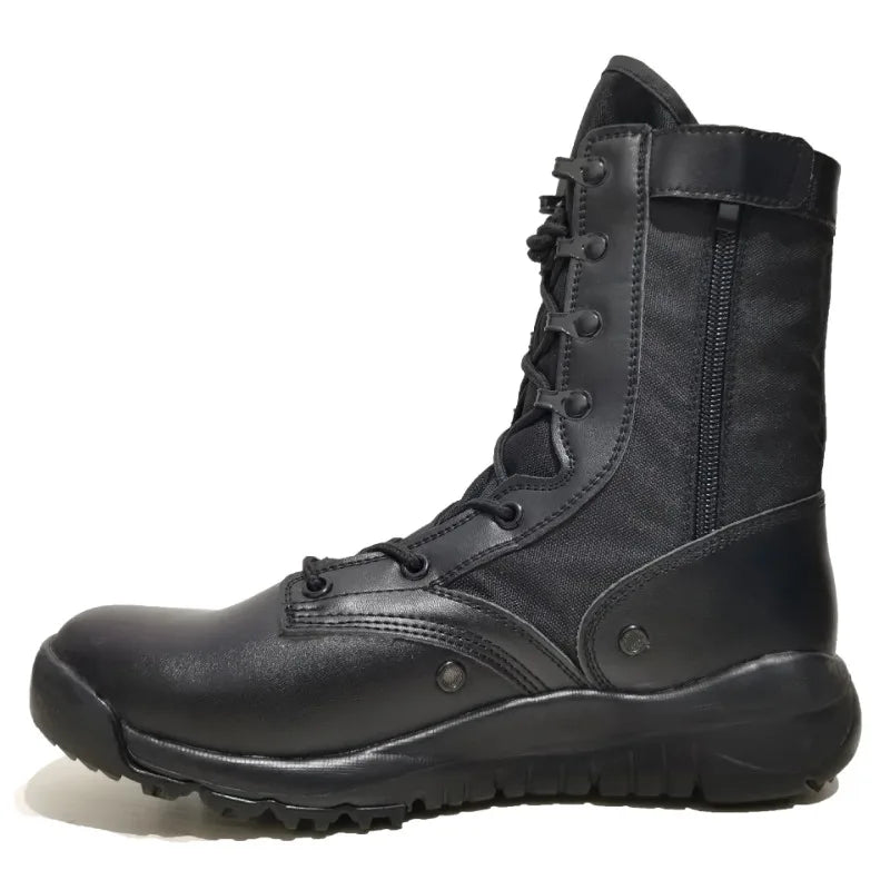 Summer Ultra-light Breathable Boots 35-46 Yards Men's and Women's Outdoor Mountaineering High-top Shoes Safety Boots (zipper)
