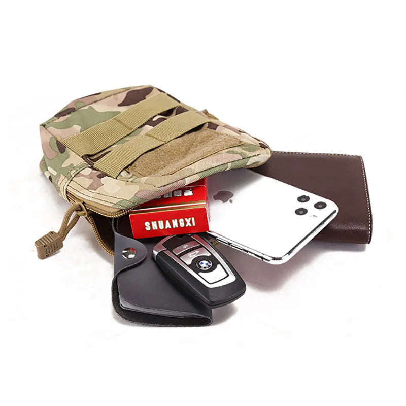 Tactical Molle EDC Pouch Compact Utility Pouch 600D Multipurpose Tool Bag Wasit Bag Organizer Tools Bags with Thigh Rig Panel