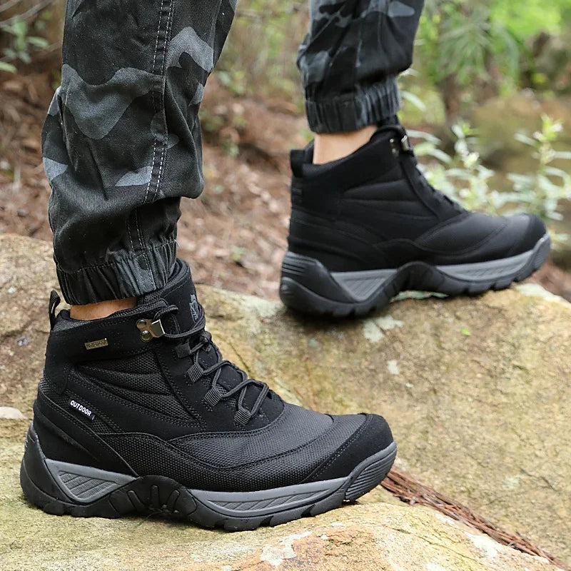 Men's Boot Combat Mens Ankle Boot Tactical Boot Male Shoes Work Safety Shoes Motocycle Boots Men Outdoor Hiking Shoes