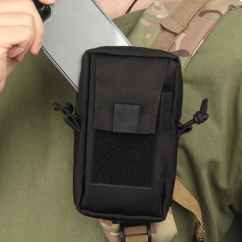Molle Backpack Strap Bag Phone Holder Outdoor Sport Running Emergency Accessories Hunting EDC Tool Waist Pouch