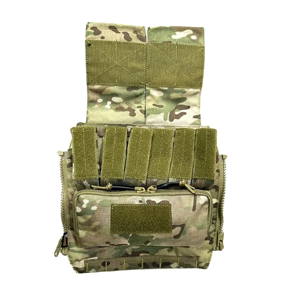 Tactical Vest Rear Back Panel MOLLE Storage Expansion Pouch Utility Assault Pack Compatible with JPC 2.0 AVS for Hunting Airsoft