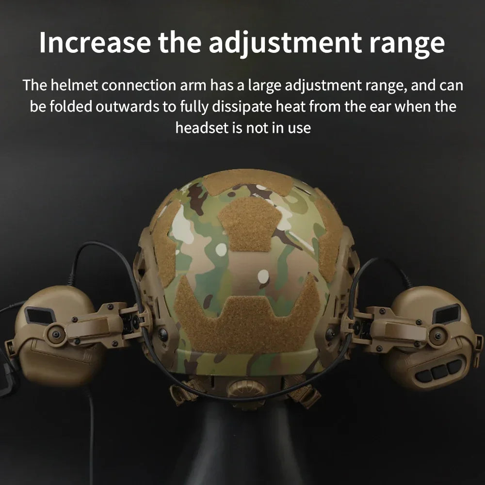 Tactica ARC Helmet Rail Adapter Helmet Headset Rail Mount Fits Earmor Headphones Adapter Bow Rail Mount Headphone Accessories
