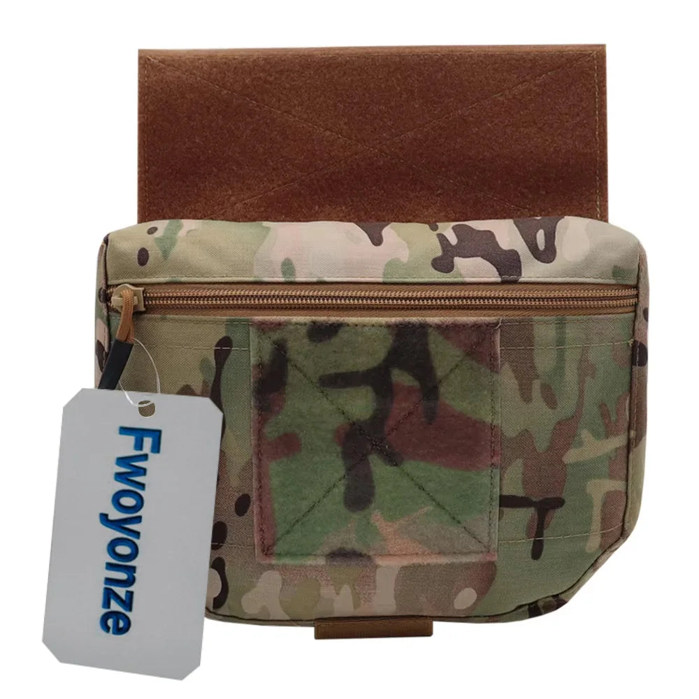 Fwoyonze 500D Nylon Outdoor Tactical JPC/CPC Vest/Tactical Chest Pouch FC Large Sub-Pouch Expanded Lower Belly Bag