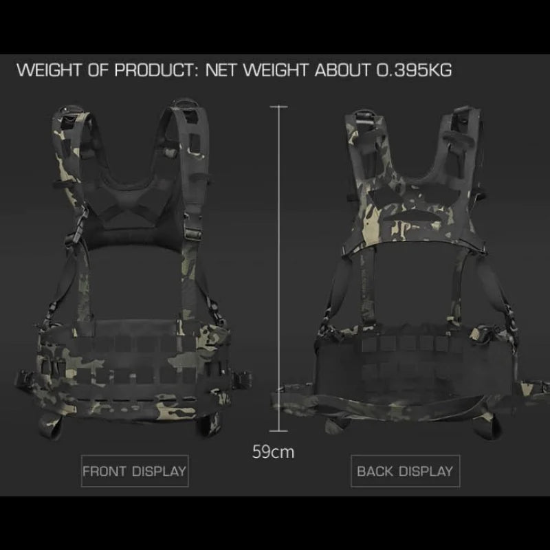 SPC Ultralight Load Carrying System | Low Profile Chest Platform Modular Carrier Vest | For Outdoor Professional Use