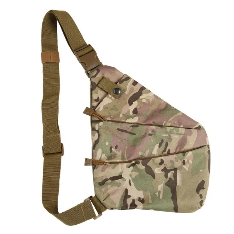 Close-fitting single-shoulder anti-theft bag, messenger chest bag, multi-functional storage bag, outdoor leisure sports waist ba