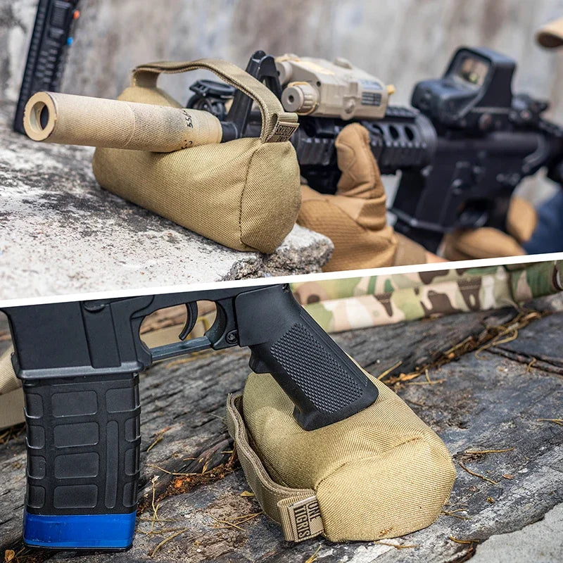 ONETIGRIS Sniper Shooting Bag Front Rear Bag Target Stand Rifle Support Sandbag Bench Unfilled Tack Driver Hunting Rifle Rest