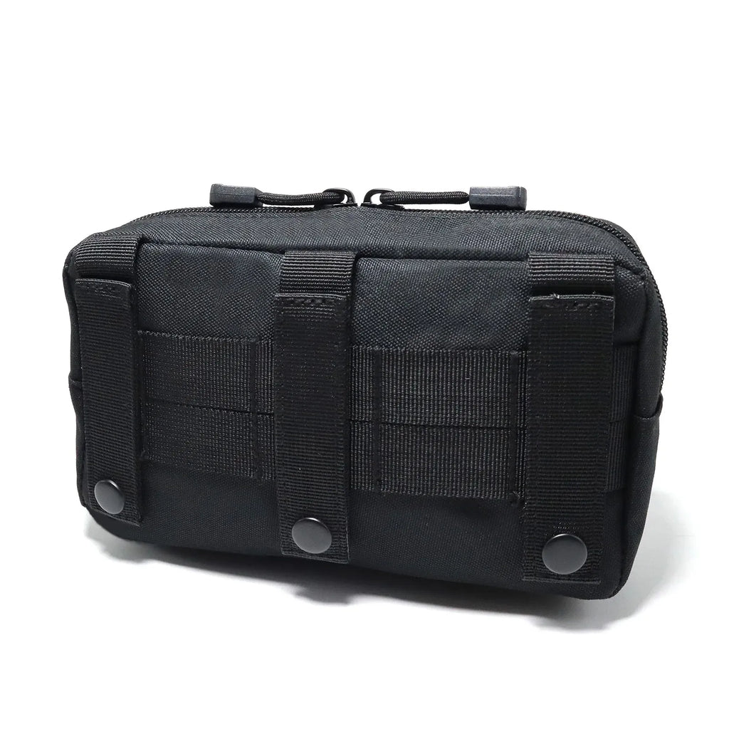 Tactical Molle Horizontal Admin Pouch with Front Drawstring Pocket EMT Pouch EDC Utility Orgaznier Bag Hunting Fanny Pack