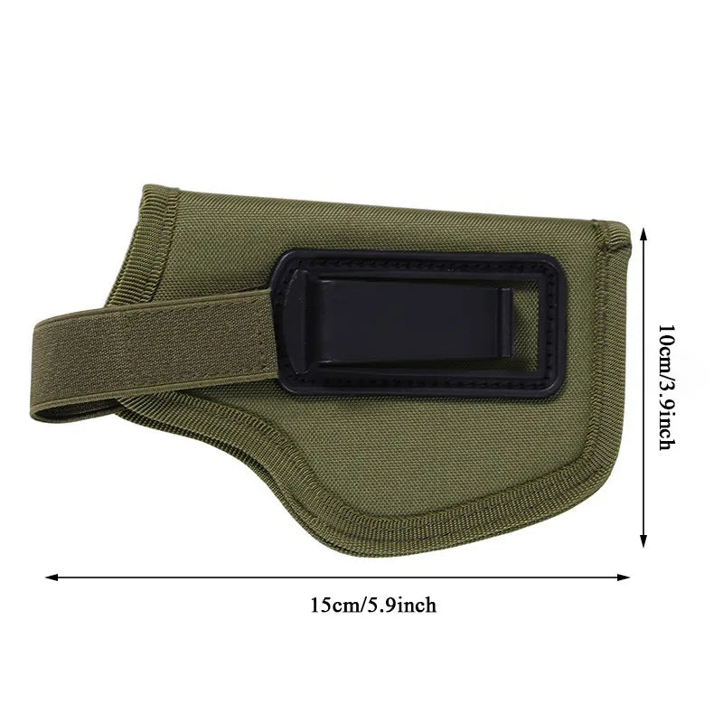 1pcs Molle Right Left Interchangeable Tactical Pistol Hand Gun Holster Hunting Black Magazine Slot Holder bag