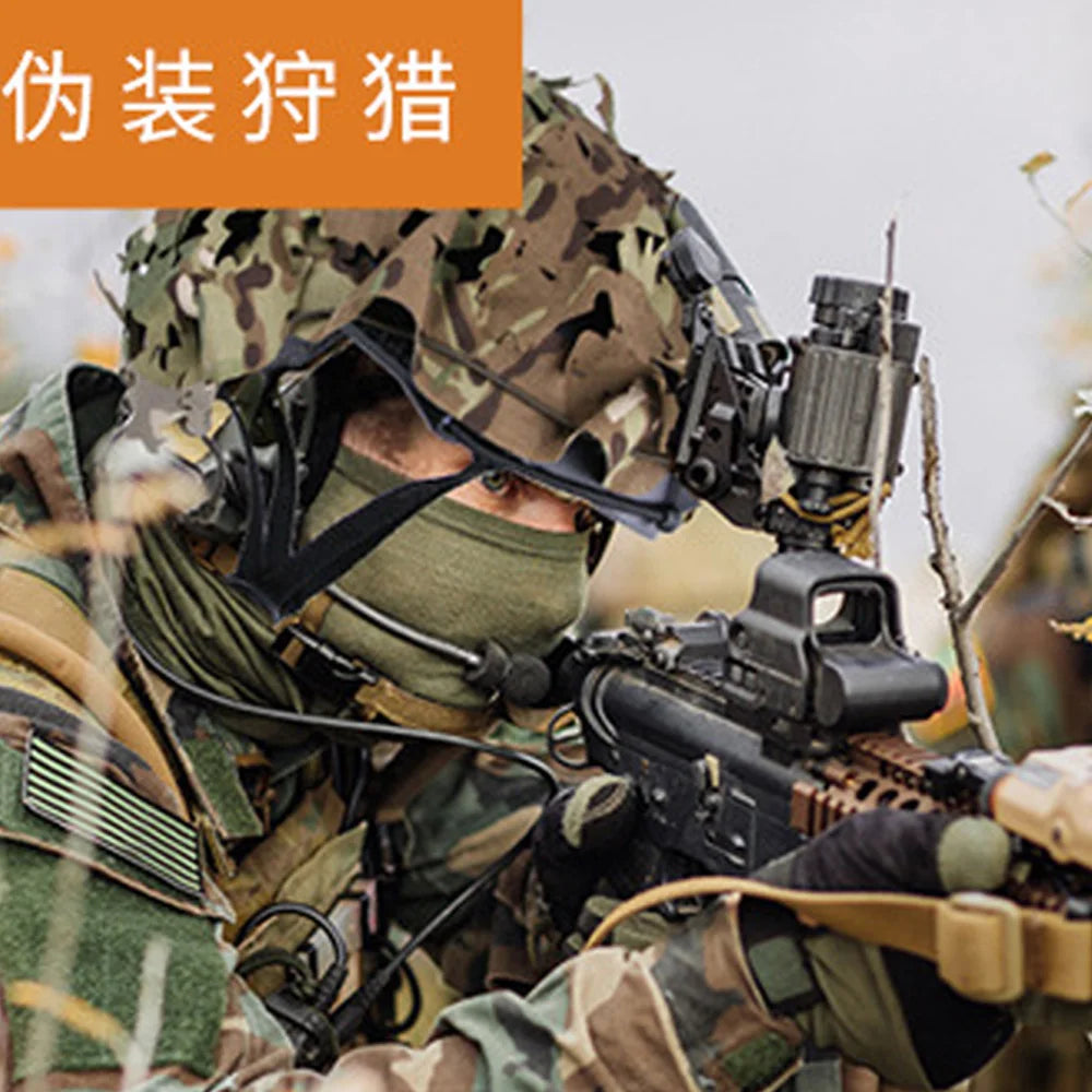 New Laser Cutting Fast Helmet Cover 3D Camo Cloth Cover Tactical Airsoft Hunting Helmet Accessories