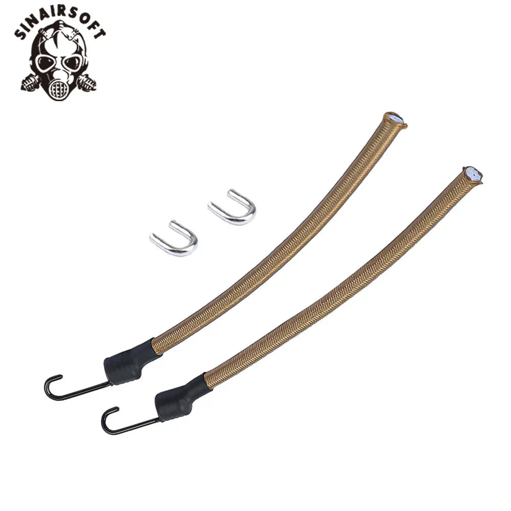 SINAIRSOFT 2pcs/set Tactical Helmet Guide Rail Safety Nylon Rope With Fixing Ring for Fast Helmet Helmet Accessories