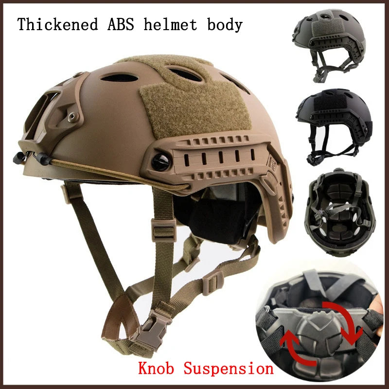 Tactical FAST Helmet MH PJ BJ Protective Helmet for Airsoft CS Paintball Outdoor Shooting Game ABS Protective Equipment