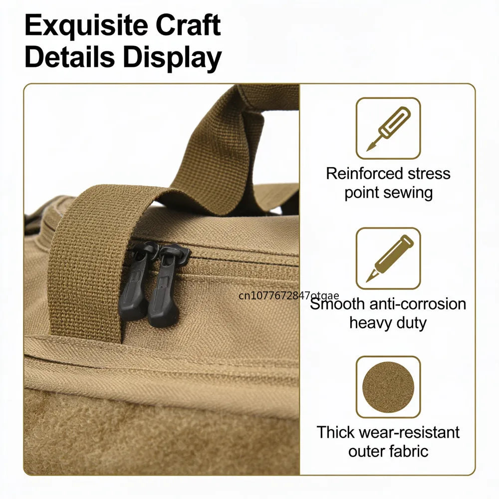 Gun Range Storage Bag Outdoor Hunting Accessory Nylon Gun Tactical Case Bags Pistol Tool Shoulder Pack Sniper Black