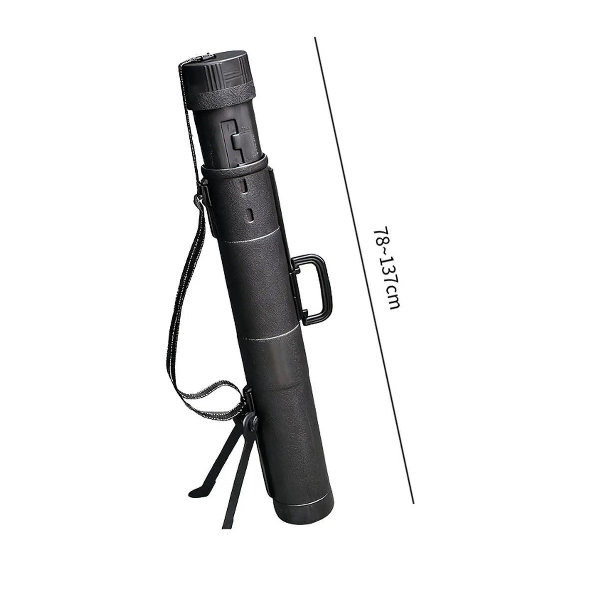 Sturdy Black Arrow Bag with Stable Stand Lightweight Adjustable Case for Professional Hunting and Practice
