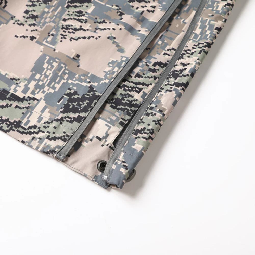 Ainfad Men's Camouflage Outdoor Hunting Fishing Pants Windproof Rainproof Dew Point Rain Pants for Men