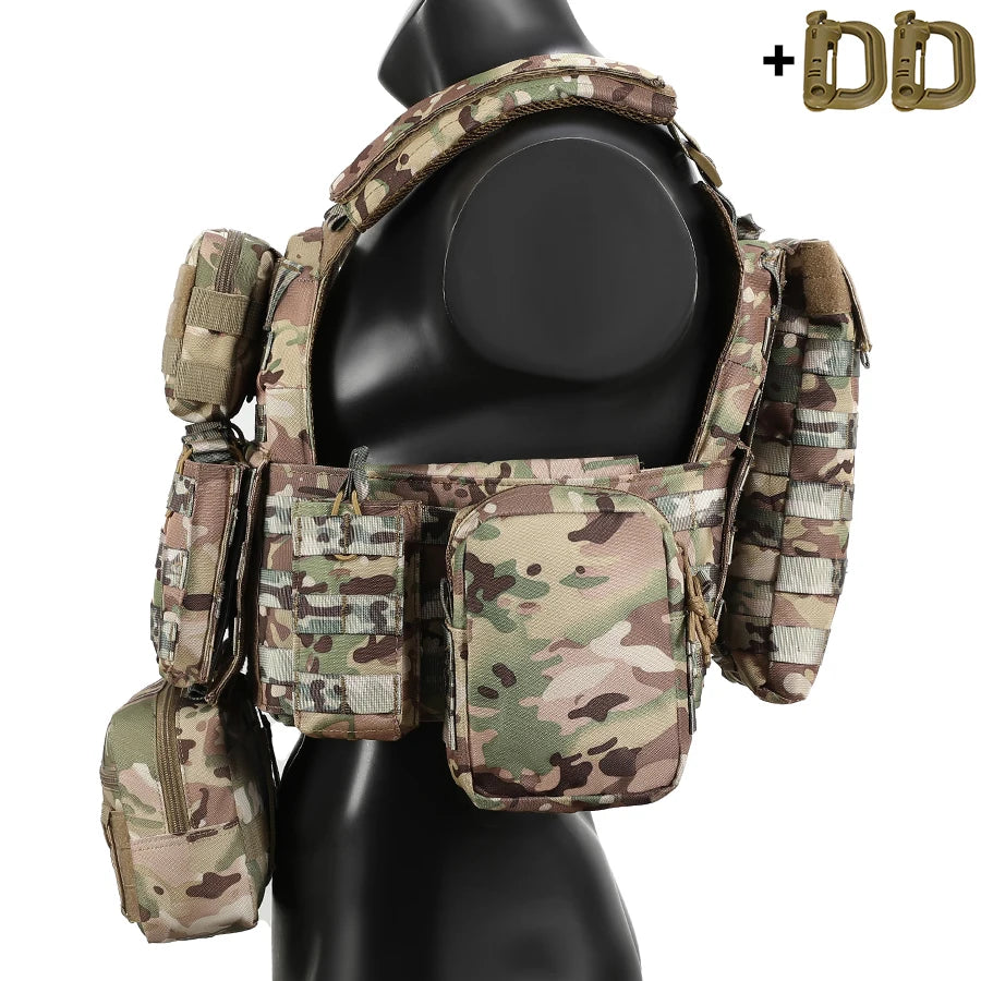 Multi functional outdoor hunting vest, durable, quick drying, breathable vest with multiple pockets
