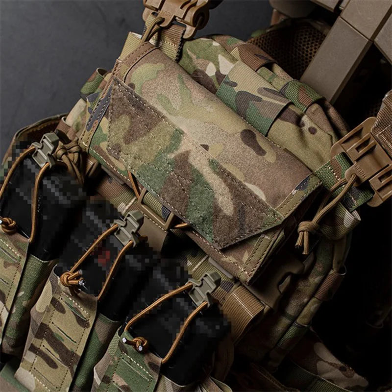 MOLLE Quick Release Phone Pouch with Clip Multi Function Admin Storage for Hunting Airsoft Vest Backpack Camping EDC Accessories