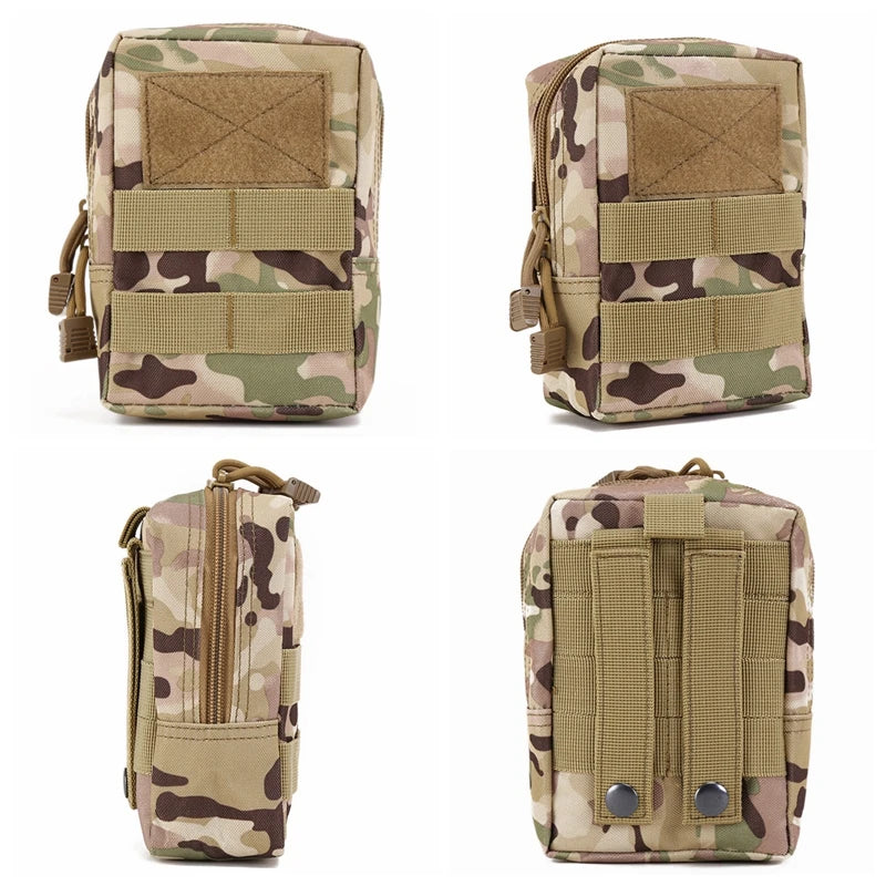 Tactical Molle EDC Pouch Compact Utility Pouch 600D Multipurpose Tool Bag Wasit Bag Organizer Tools Bags with Thigh Rig Panel