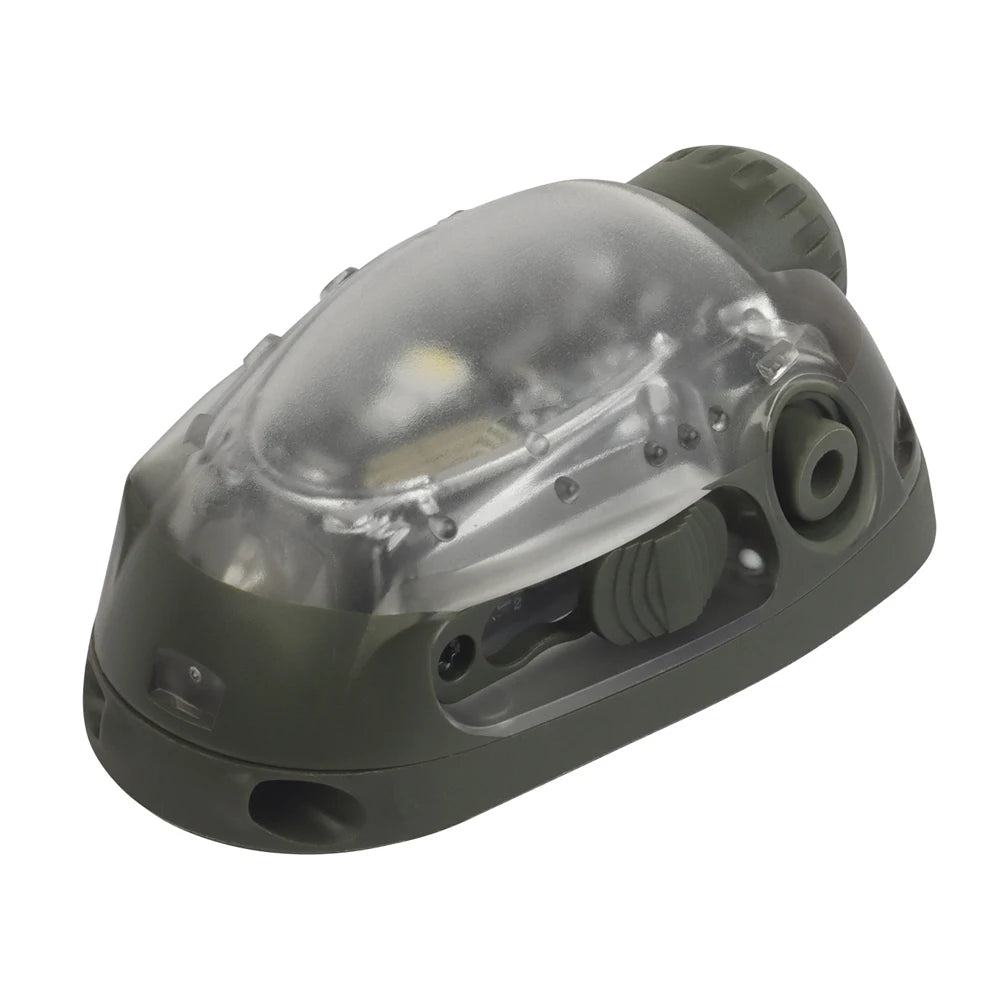 Tactical Helmet Signal Light Strobe Red/green/blue/white/ir Head Light Hunting Airsoft Fishing Auxiliary LED Flashlight Gear