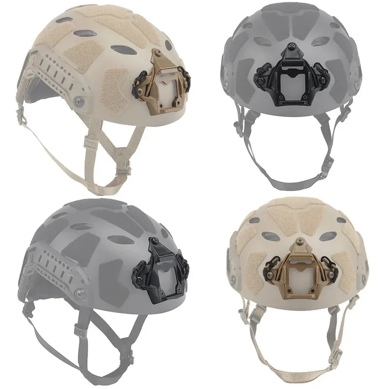 Mount Adapter Tactical Helmet Cuttlefish Adapted to FAST Helmet CNC Oxidised Aluminium Core Multi-functional Device Adapter Base