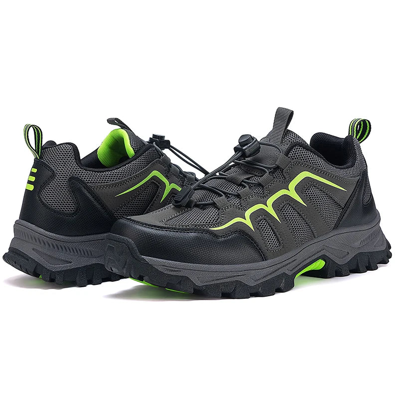 Brand Hiking Shoes Men Mesh Breathable Travel Shoe Outdoor Waterproof Hunting Fishing Shoes Mountain Off-Road Riding Sports Shoe