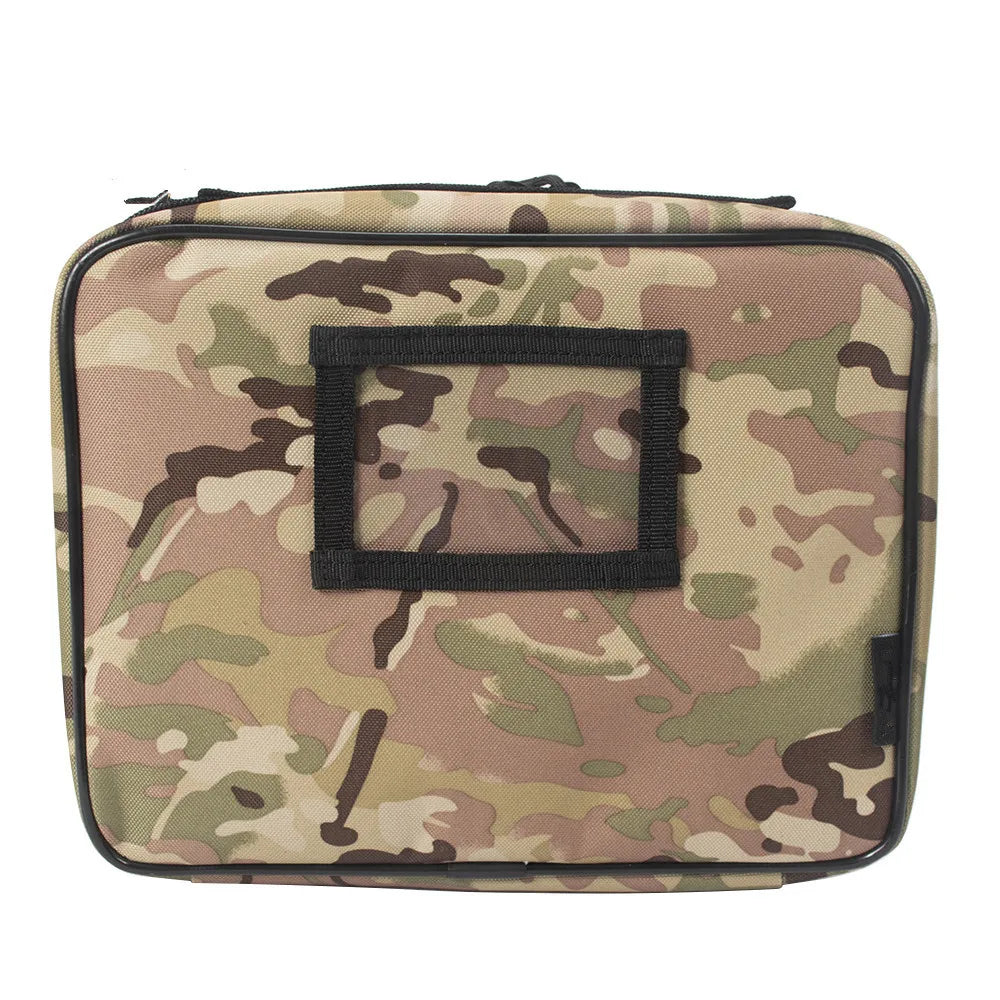 SOETAC Tactical Gun Bag Molle Nylon Handgun Bag Portable Combat Pistol Case Soft Protective Storage Hunting Handbag Padded