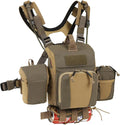 VOTAGOO Binocular Harness Case Bino Chest Pack Magnetic Closure MOLLE System Water Repellent for Hunting Outdoor