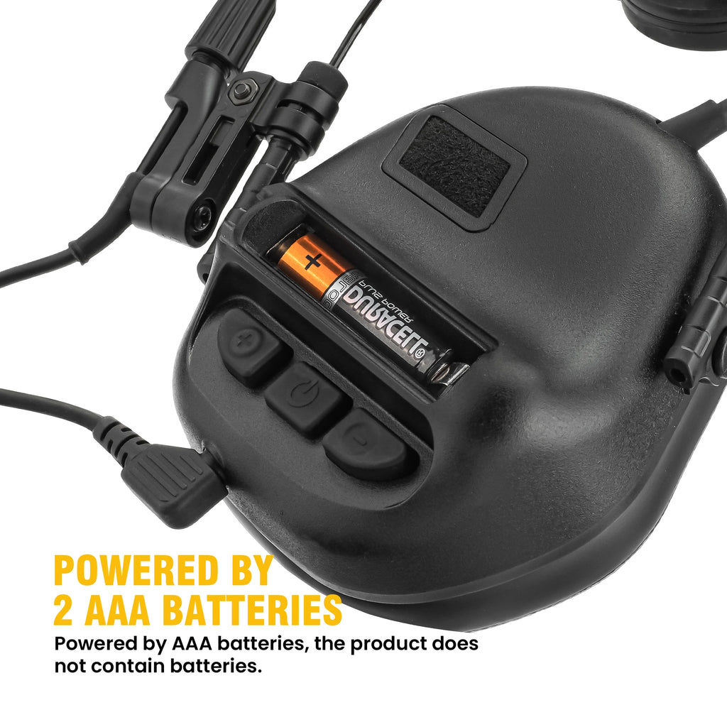 ARM NEXT F Series Tactical Communication Headset – 23dB NRR Hearing Protection | 5X Ambient Sound Amplification & 0.01s Active N