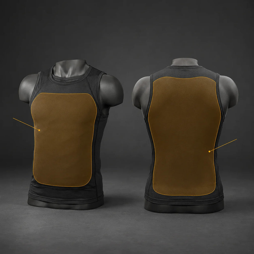 Stretchable Quick Release Tactical Training Vest Close Fit Soft Padded Front Back Coverage for Outdoor Fitness Hiking