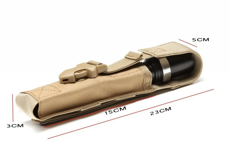 Outdoor Flashlight Bag Multifunctional MOLLE Nylon Waist Pack Belt Bag Pocket Hunting Backpack Accessories