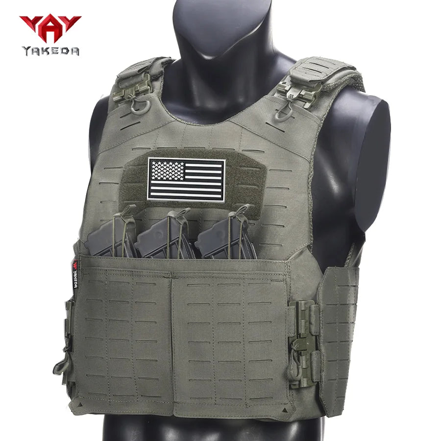 YAKEDA shoulder and waist quick disassembly hunting vest hidden triple equipment bag sports vest