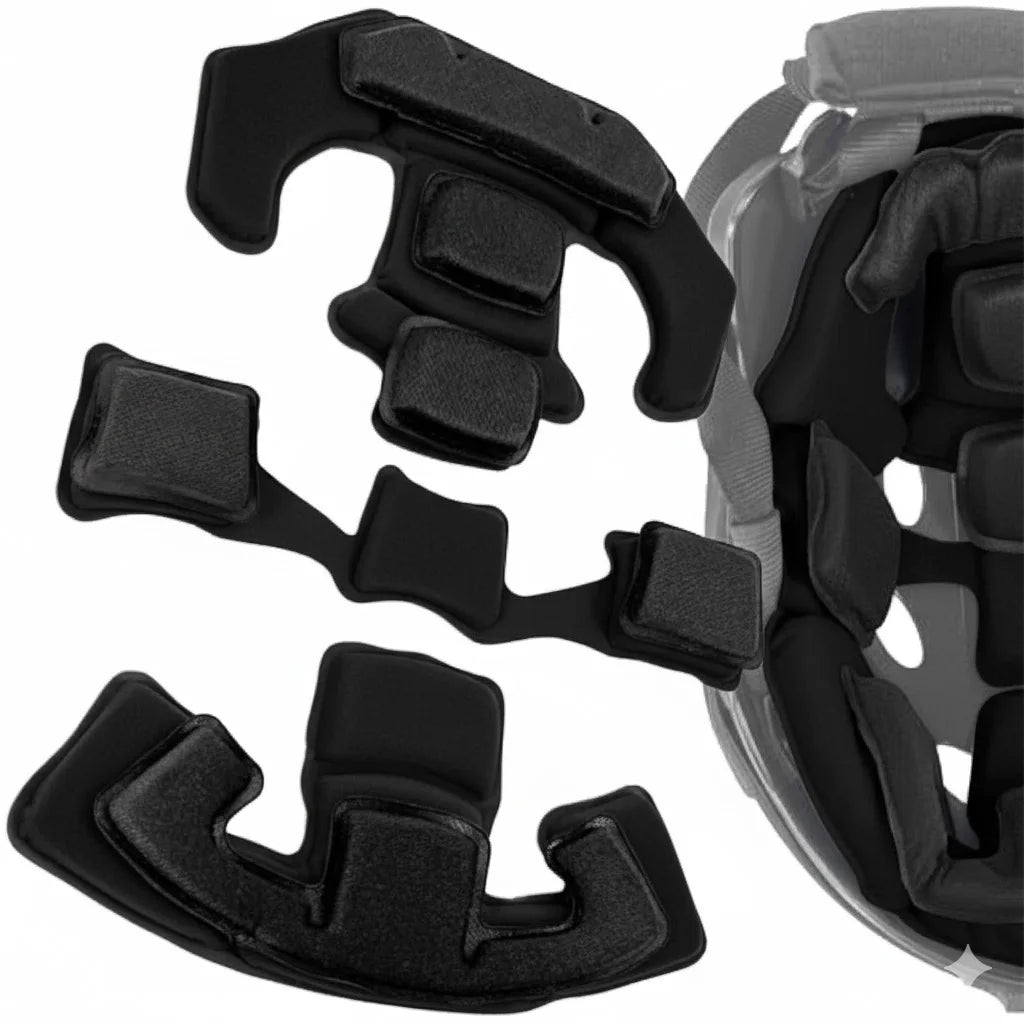 Universal Tactical Helmet Memory Foam Pad Set – Protective Cushion Inserts for FAST/MICH/ACH/USMC/PASGT Helmets