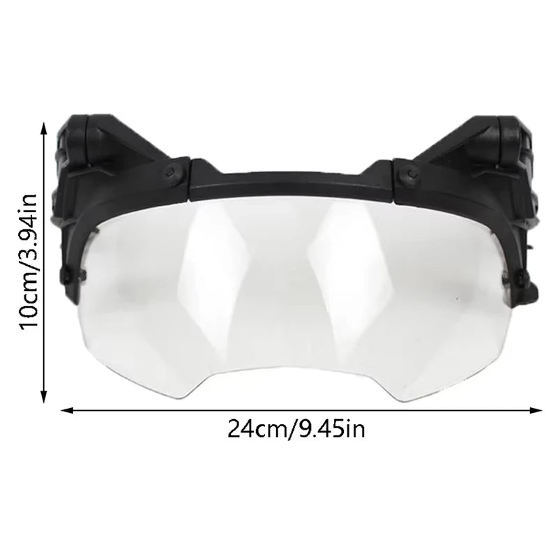 BOOIU Tactical Helmet Goggles Adjustable OP Goggles For FAST Helmet 90 Degree Detachable Hunting CS Games Protection Goggles