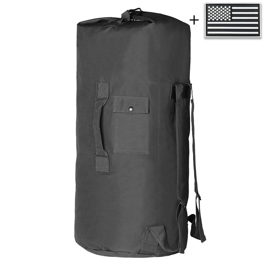 Large capacity buckle closure design luggage bag, paired with reinforced webbing handle for stronger load-bearing capacity