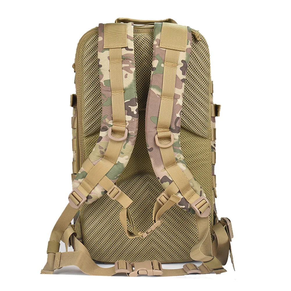 Custom Logo Tactical Backpack Polyester Laser Cut Molle Backpack High Density Bag Camouflage Fashion