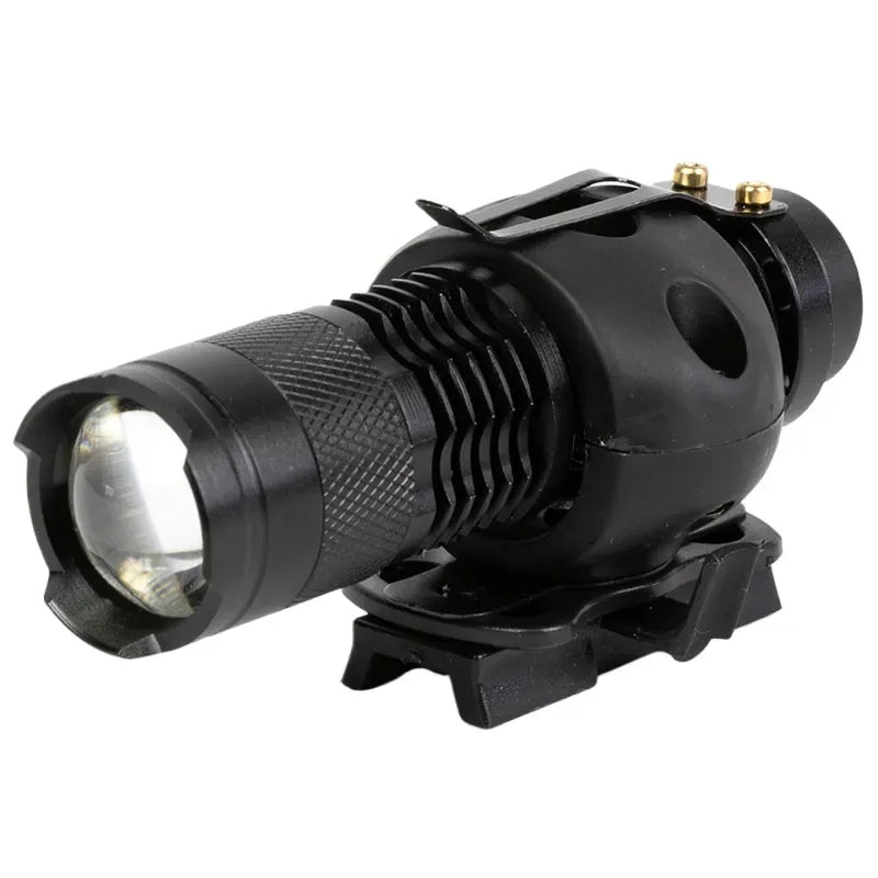 Tactical Helmet Mount for Flashlight Compatible with MICH FAST Helmet Adjustable Universal Light Clamp for 2025mm Inner