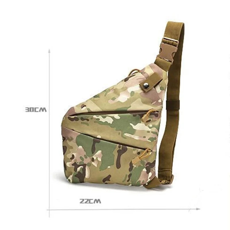 Multifunctional Tactical Concealed Storage Gun Bag, Left  Right Holster, Nylon Shoulder Bag, Anti-theft Bag, Chest Bag, Hunting