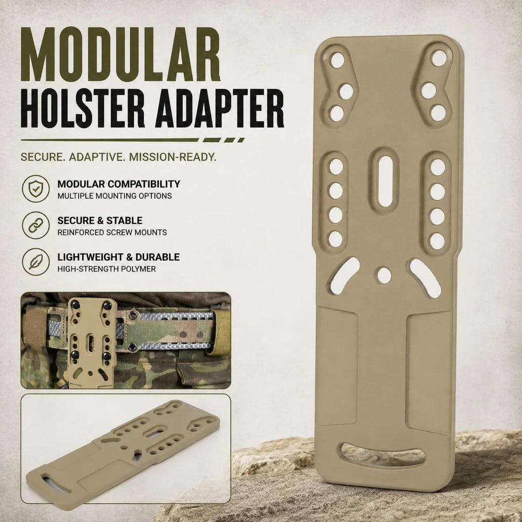 Short Modular Holster Adapter Tactical Holster Mount Gear Accessory MOLLE Compatible Pistol Holster Attachment for Tactical game